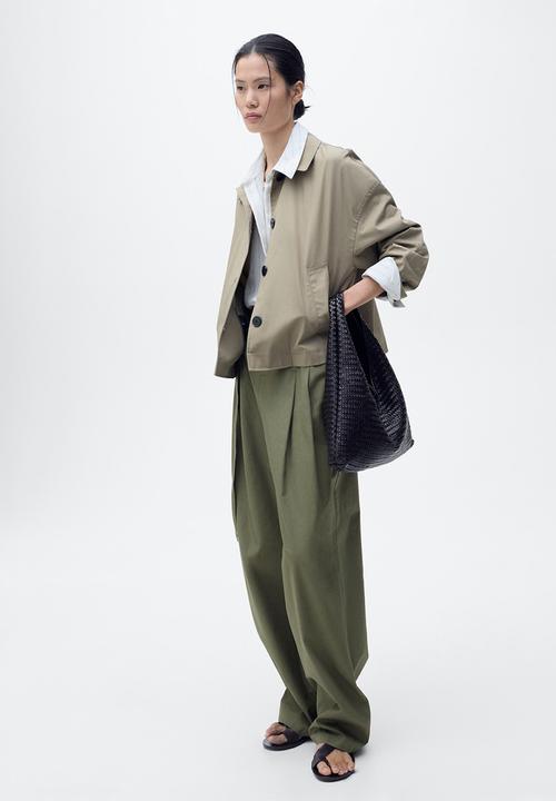MANGO - Pantalon cubi - beige/ khaki
