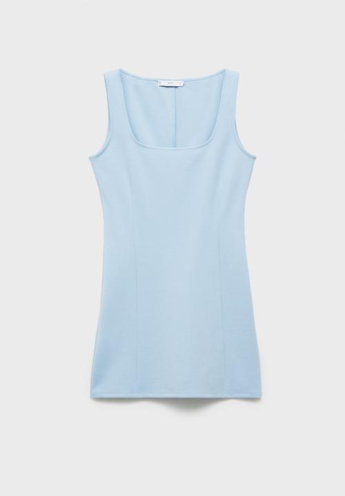 MANGO - Vestido milly - mid-blue