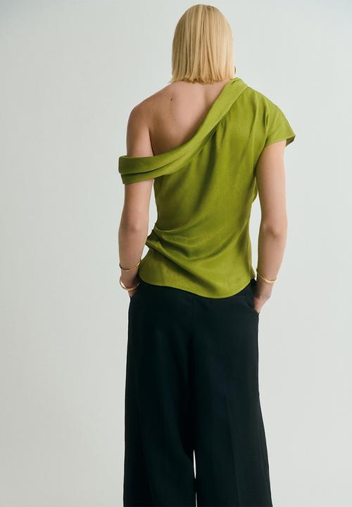 MANGO - Blusa icey - green