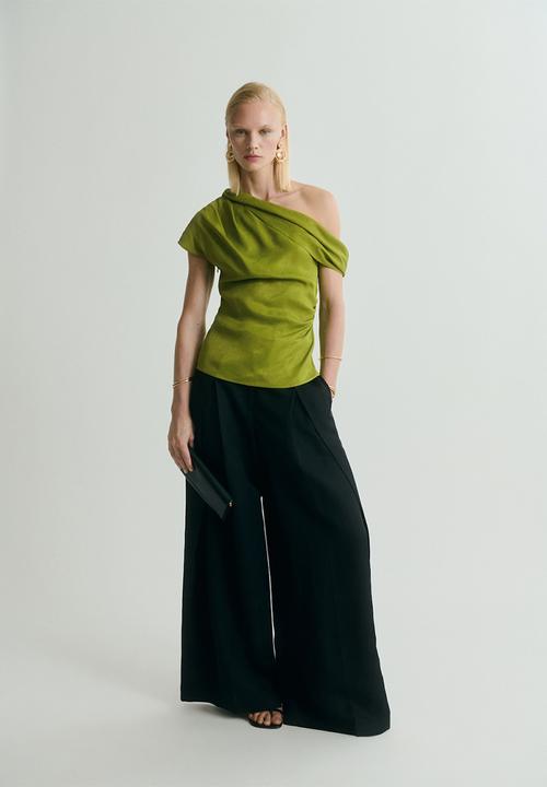 MANGO - Blusa icey - green