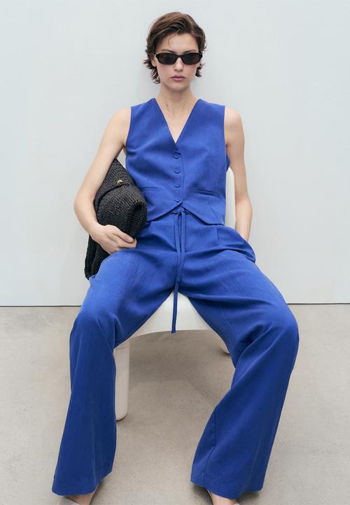 MANGO - Pantalon bonnie - medium blue