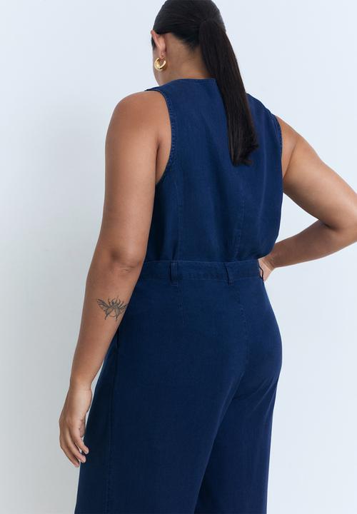 MANGO - Pantalon creta - denim blue