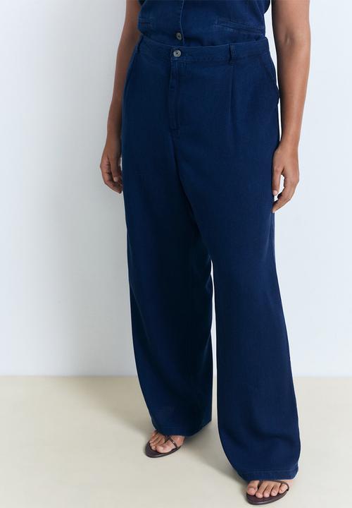 MANGO - Pantalon creta - denim blue
