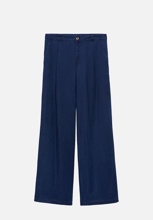 MANGO - Pantalon creta - denim blue