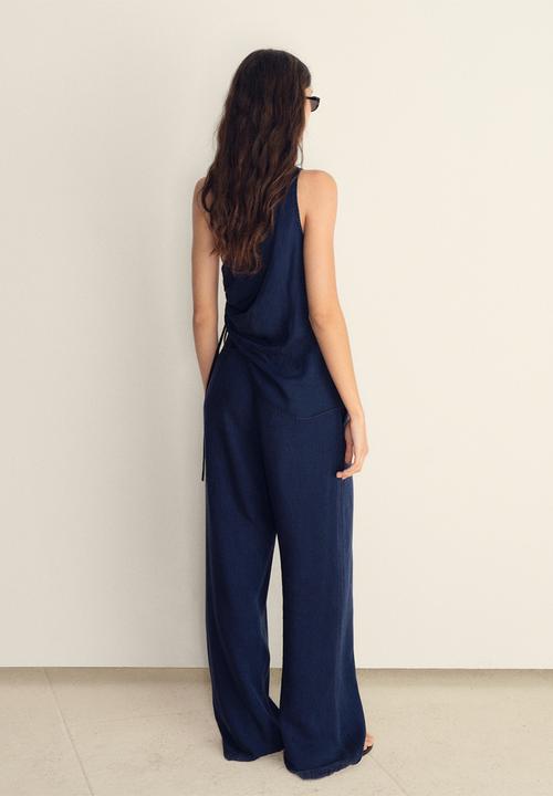MANGO - Pantalon creta - denim blue
