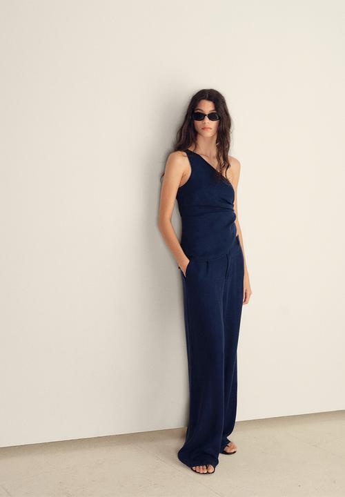 MANGO - Pantalon creta - denim blue