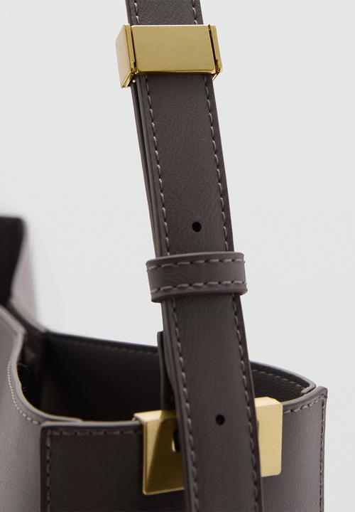 MANGO - Protea shoulder bag - grey