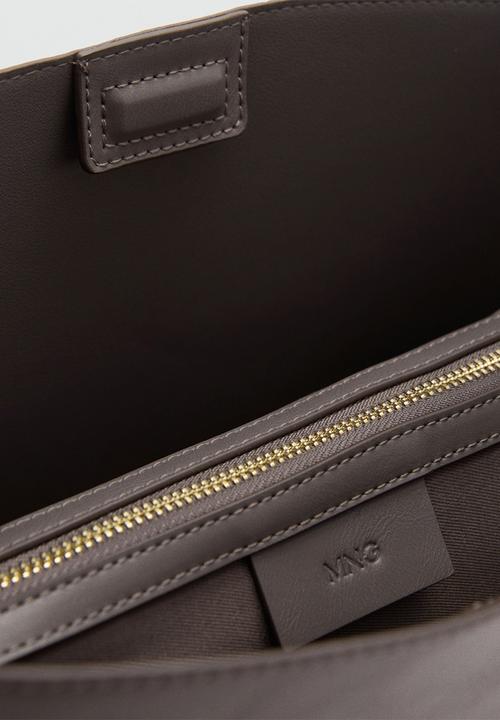 MANGO - Protea shoulder bag - grey