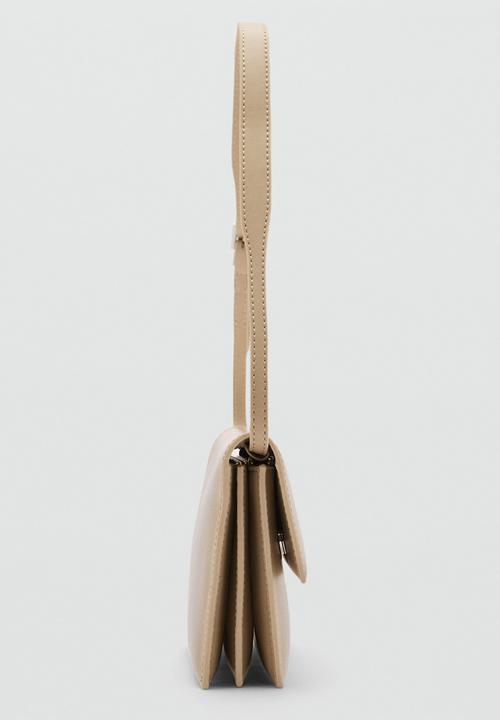 MANGO - Bolso M Acordeon Shoulder Bag - Ligth-Brown
