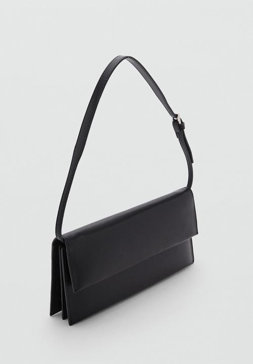 MANGO - Bolso M Acordeon Shoulder Bag - Black