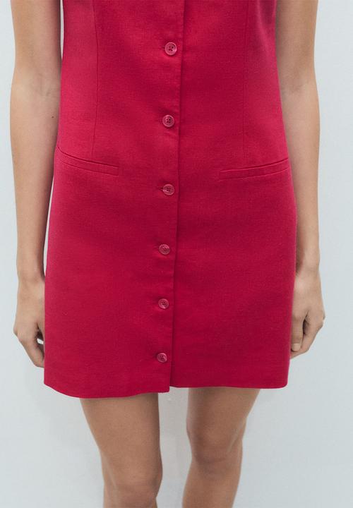MANGO - Dress tiko -  medium red