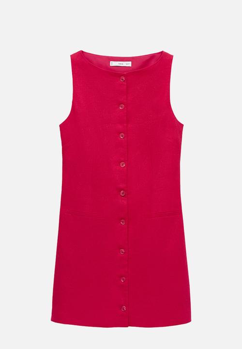 MANGO - Dress tiko -  medium red