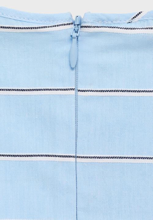 MANGO - Blusa anita - mid-blue