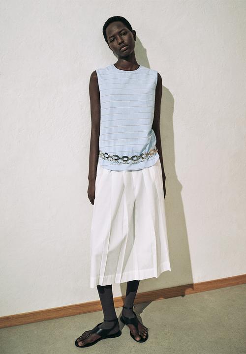 MANGO - Blusa anita - mid-blue