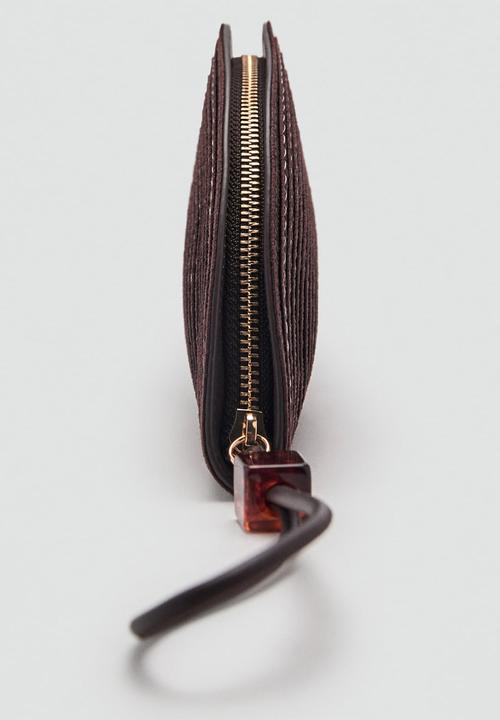 MANGO - Neceser G Fan Cosmetic Bag - Dark Brown