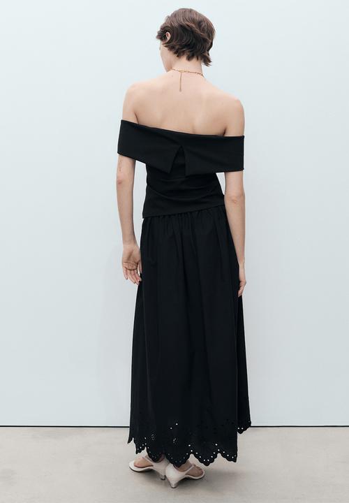 MANGO - Falda claus - black