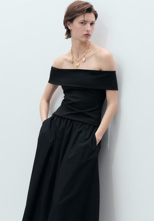 MANGO - Falda claus - black