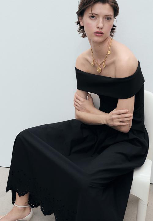 MANGO - Falda claus - black
