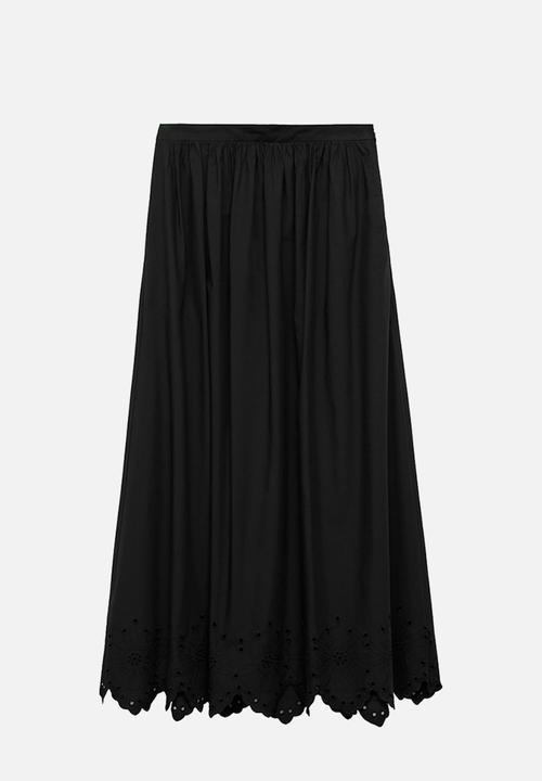 MANGO - Falda claus - black