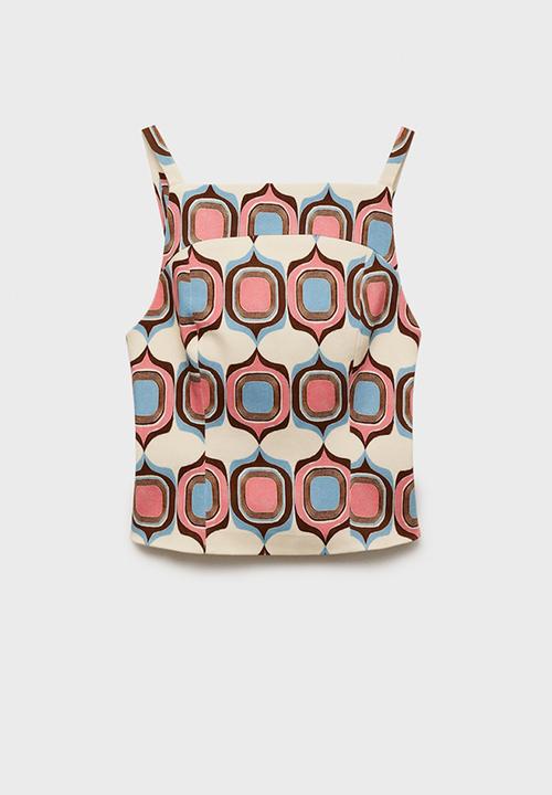 MANGO - Top jane - light pastel pink