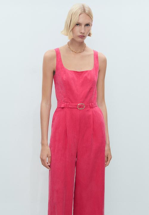 MANGO - Jumpsuit lionela -  medium red
