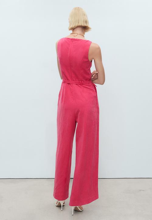 MANGO - Jumpsuit lionela -  medium red