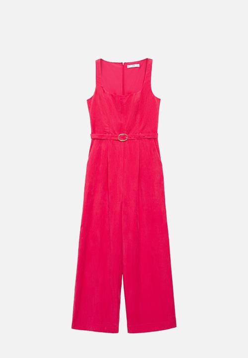 MANGO - Jumpsuit lionela -  medium red