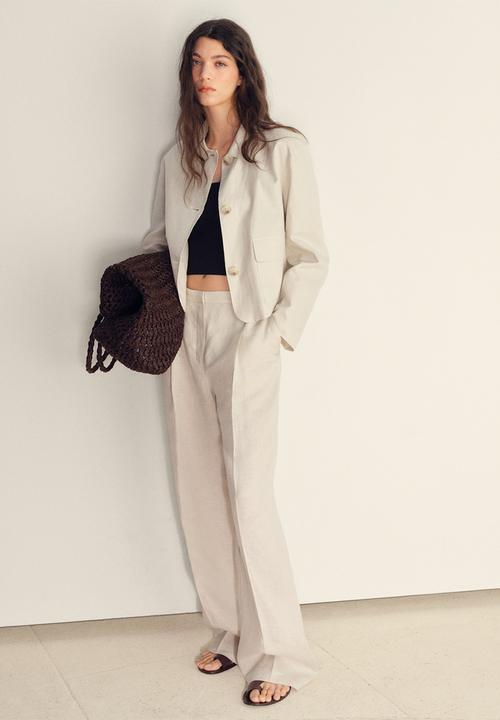 MANGO - Jacket leo  -  light beige