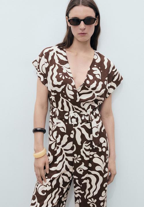MANGO - Jumpsuit merc i -  brown