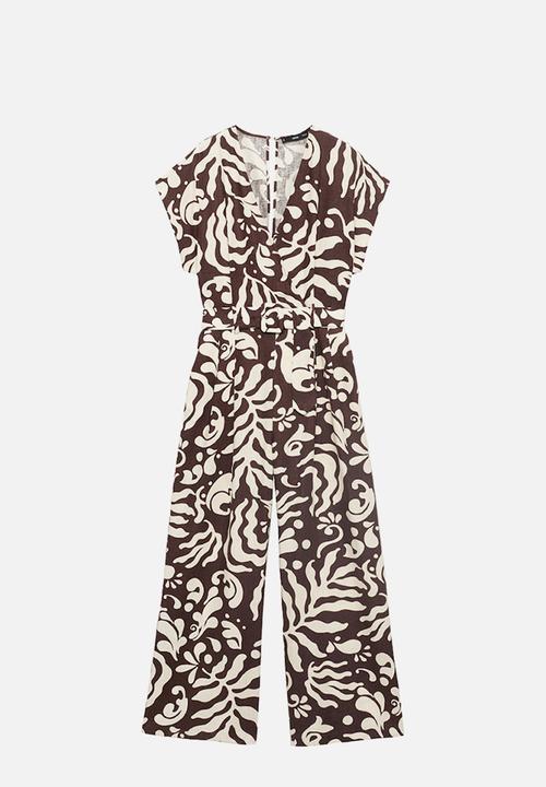 MANGO - Jumpsuit merc i -  brown