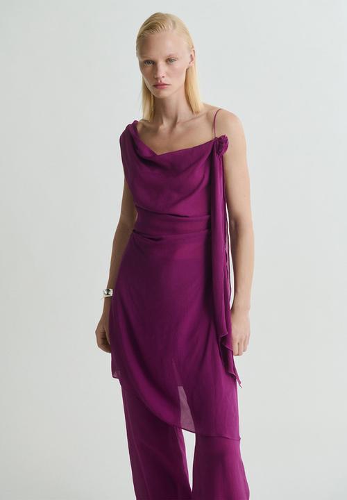 MANGO - Top floris - mid-purple