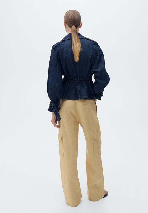 MANGO - Pantalon olive - medium yellow