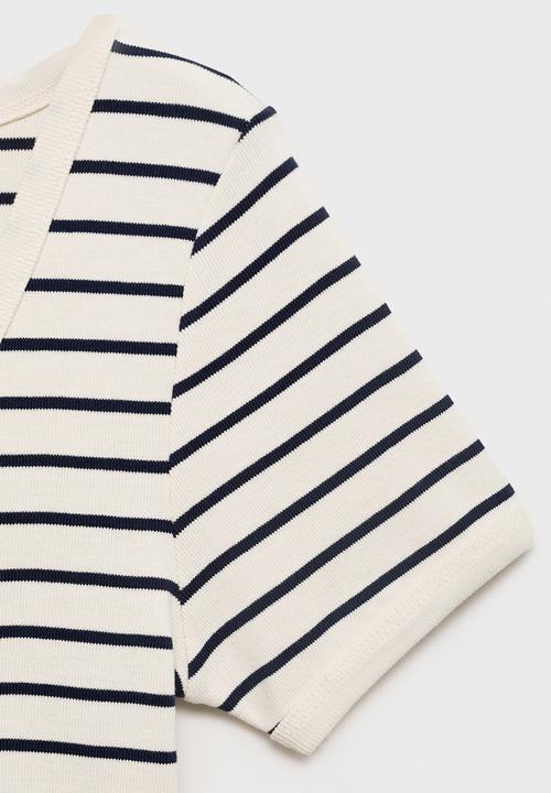 MANGO - Camiseta olim - natural
