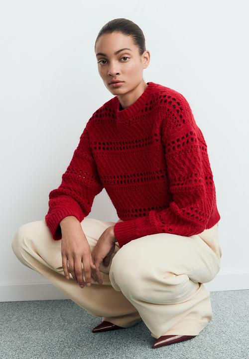 MANGO - Jersey mariner - red