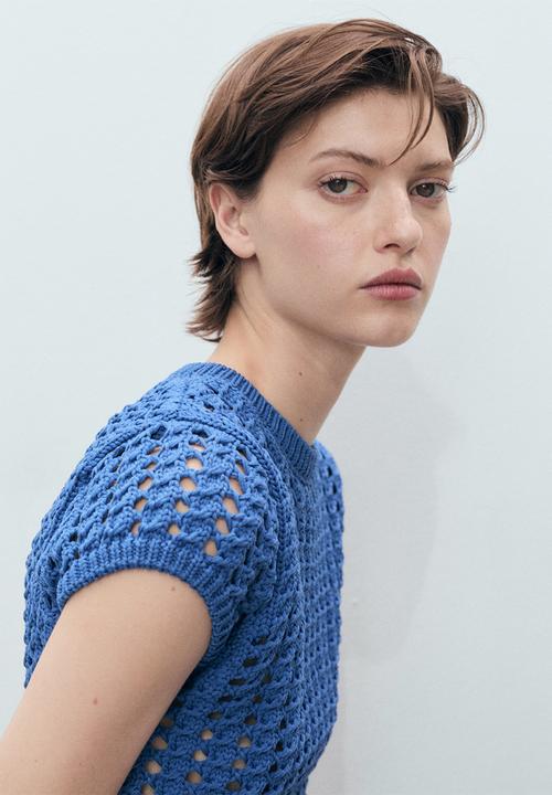 MANGO - Jersey skie - medium blue