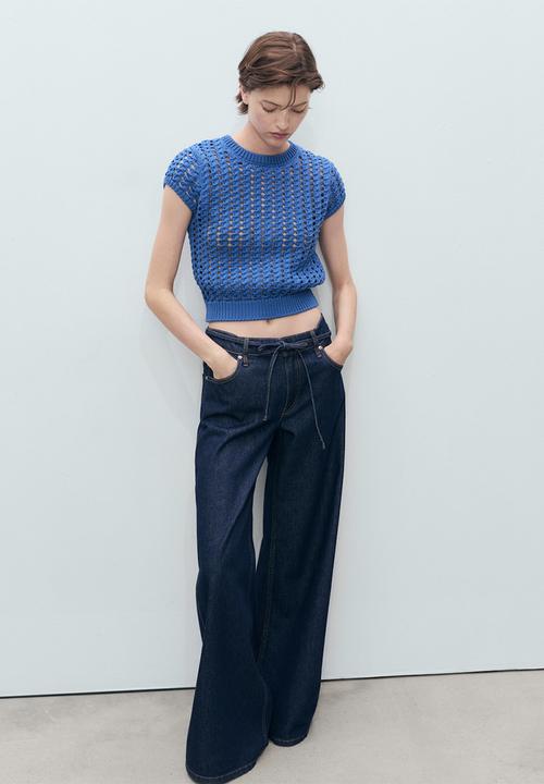 MANGO - Jersey skie - medium blue