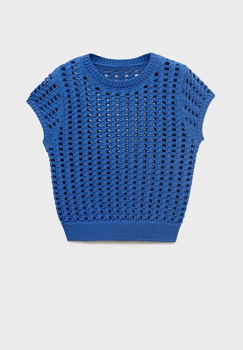 MANGO - Jersey skie - medium blue