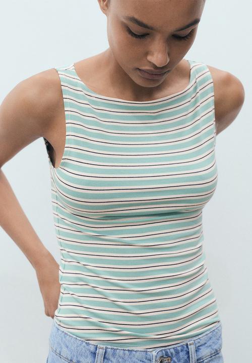 MANGO - Top Teka - Green