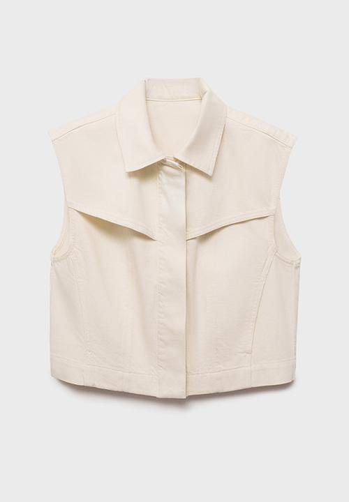 MANGO - Vest erin  -  light beige