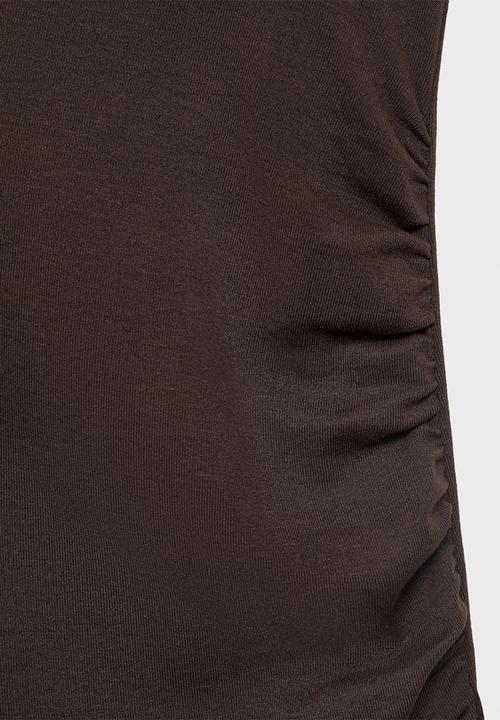 MANGO - Vestido curra - brown