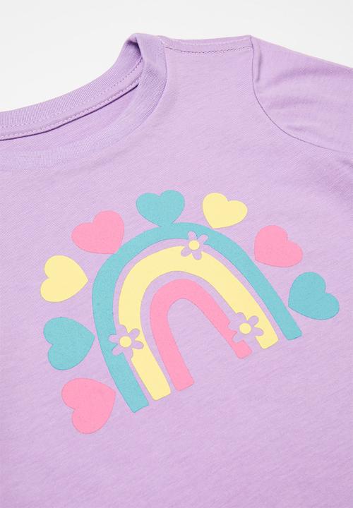 Pop Candy - Tee & shorts set - lilac/lilac