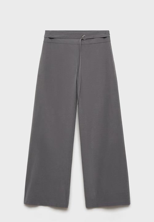 MANGO - Trousers mali -  gray