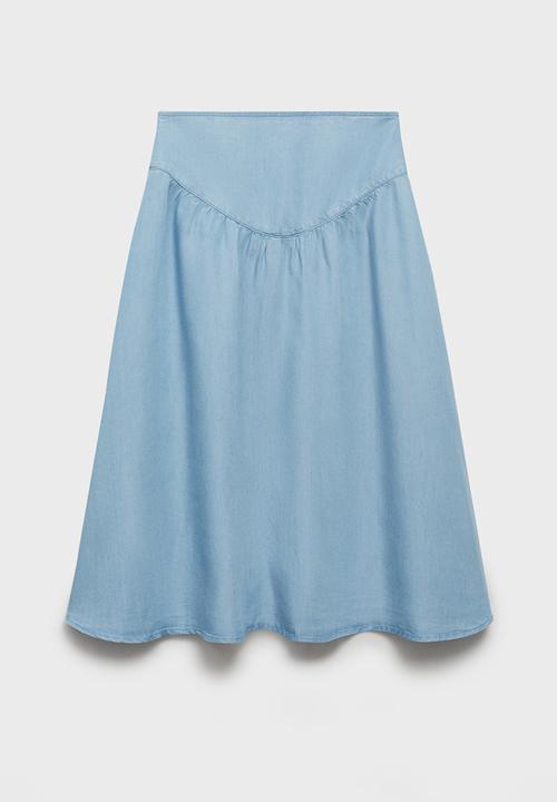 MANGO - Skirt haley - open-blue