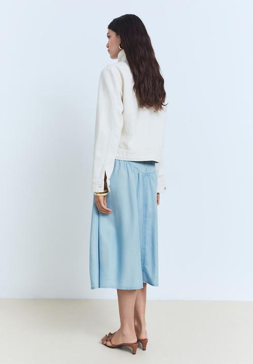 MANGO - Skirt haley - open-blue