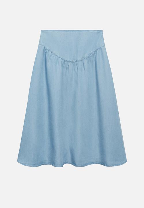 MANGO - Skirt haley - open-blue