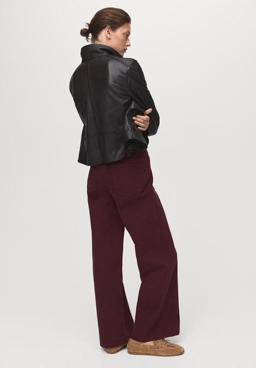 MANGO - Jeans paloma - dark red
