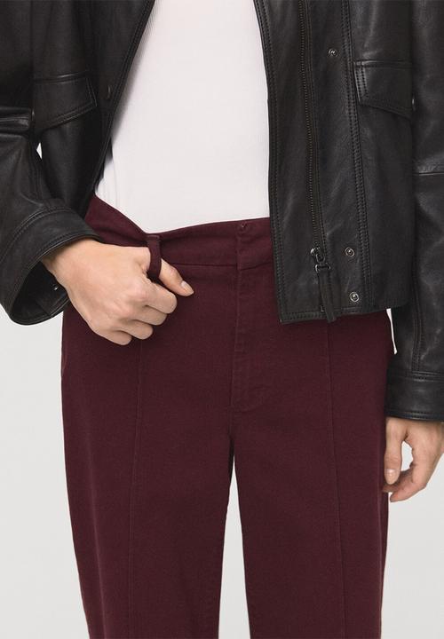MANGO - Jeans paloma - dark red