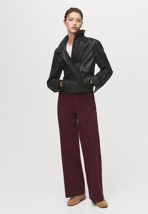 MANGO - Jeans paloma - dark red