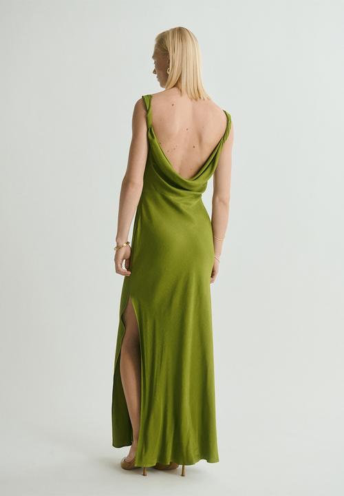 MANGO - Vestido grass - green