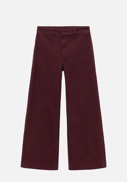 MANGO - Jeans paloma - dark red